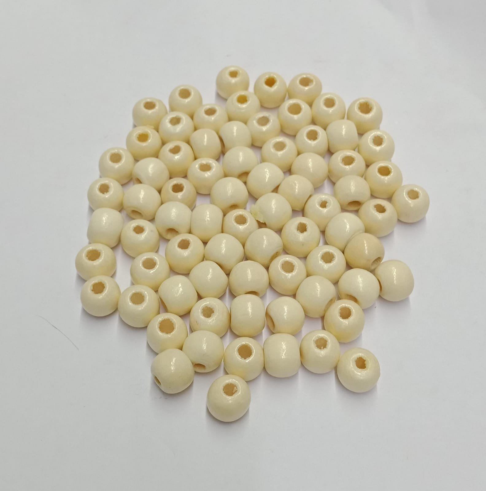10mm Wooden Beads (White)