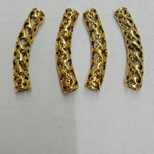 Tibetan Metal Pipe Beads -02