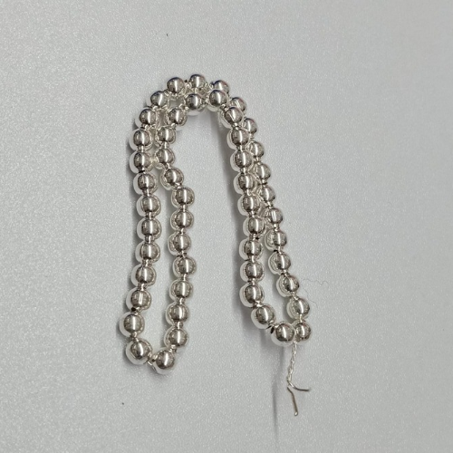 5mm Silver Plated Beads